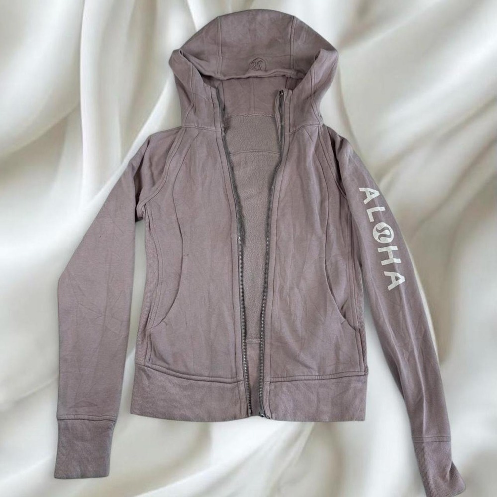RARE Lululemon aloha limited edition mauve purple full zip scuba jacket y2k‎